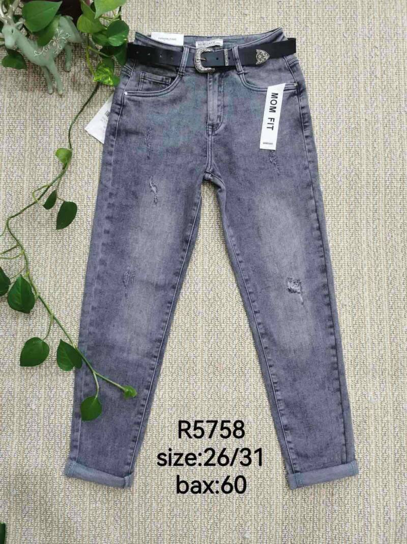 Spodnie damskie jeansy Roz 26-31, 1 Kolor Paczka 12 szt